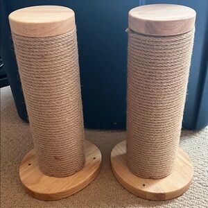 Wall Mounted Natural Tan Cat Scratcher